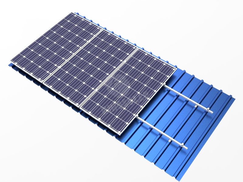 Sistema de instalación solar de techo de tejas de acero color L pies