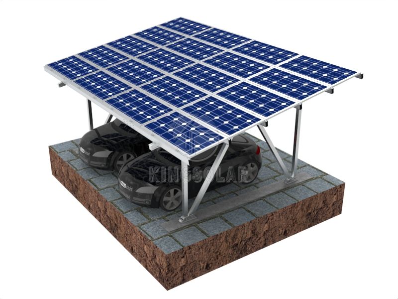 Sistema de montaje solar de cochera de aluminio