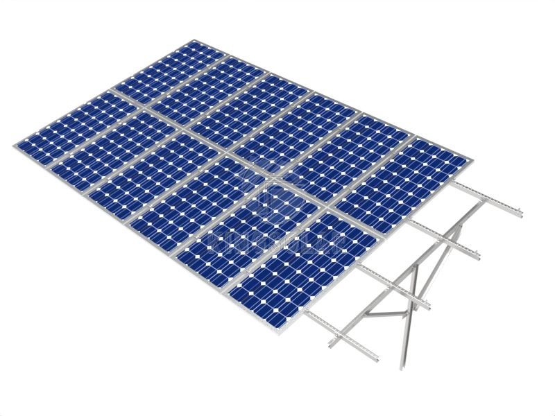 Sistema de montaje en tierra del panel fotovoltaico solar de acero al carbono tipo C