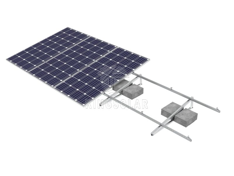Sistema de montaje solar de lastre de techo plano