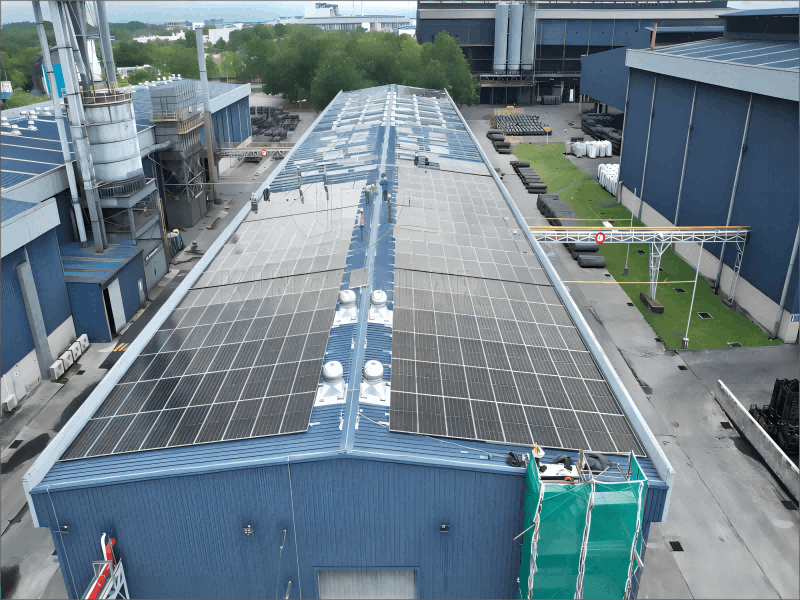 Soportes de montaje fotovoltaicos solares para techo de metal de 1MW