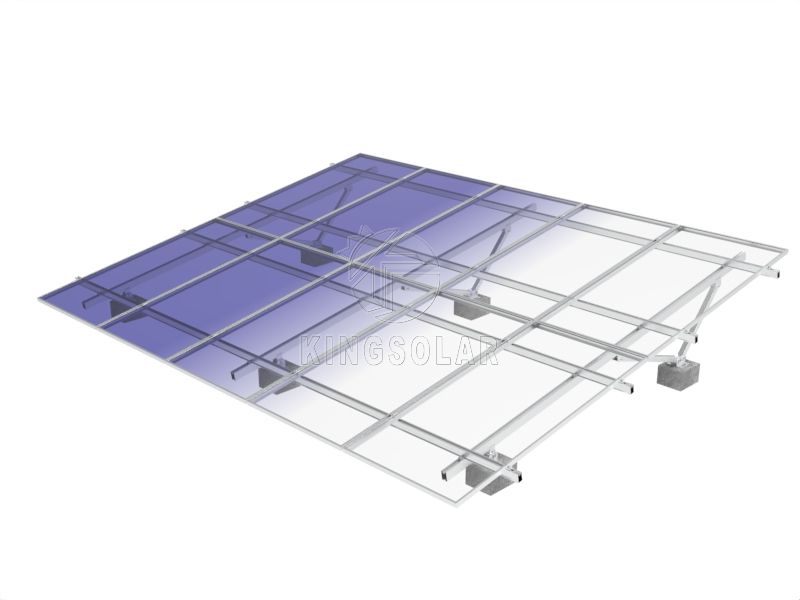 Sistema de montaje en tierra de paneles solares de aluminio - Tipo A