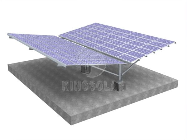 Sistema de montaje solar fotovoltaico espalda con espalda de acero al carbono