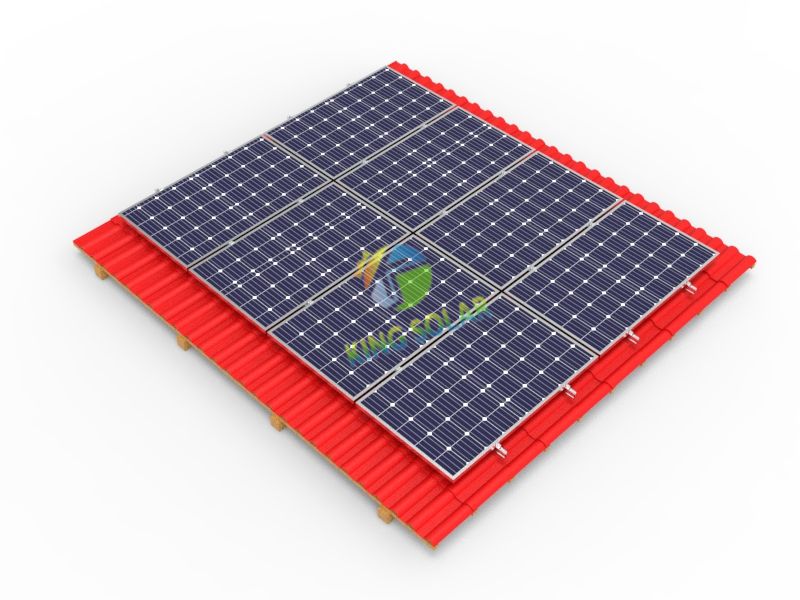 Solución de montaje solar para tejados de tejas