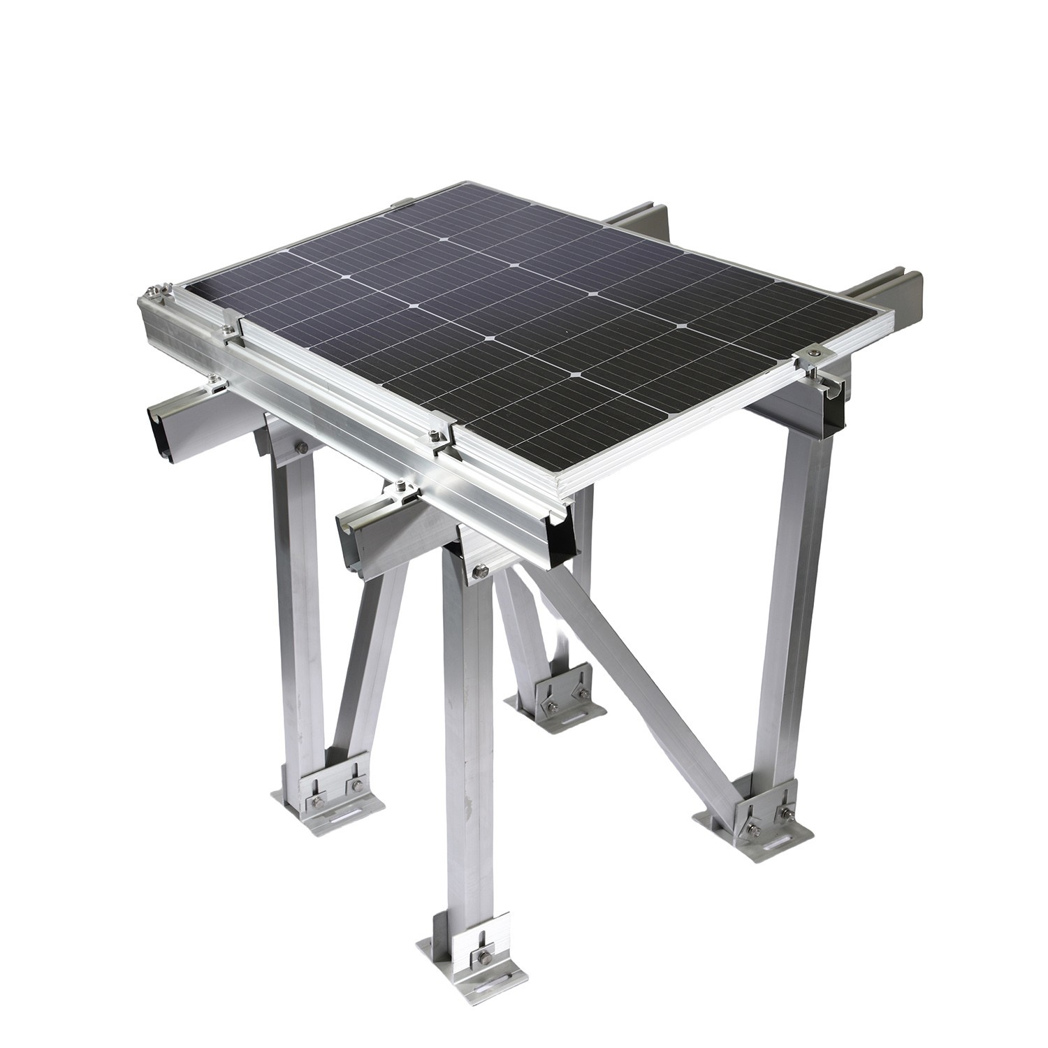 Photovoltaic Solar Carports Mounting  Aluminium Fixed Solar Roof Carport Racking Bracket Structure